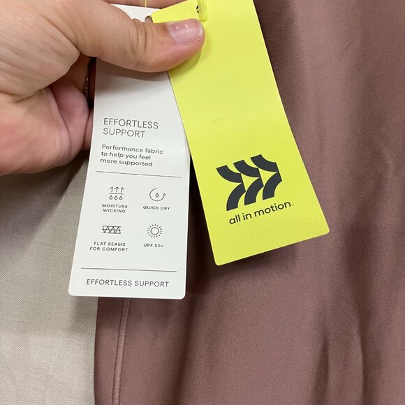 All In Motion Women's Large Light Brown Everyday Soft High-Rise Ribbed Leggings - Picture 6 of 15